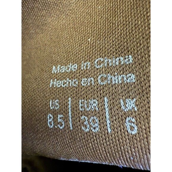 Aldo OTK 8.5 Brown Flat Boots Boho Slouch Faux Leather Fold Over Top Countryside - Picture 11 of 11